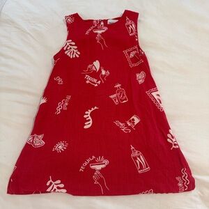 Paper Heart Linen Tequila Anthropologie Dress